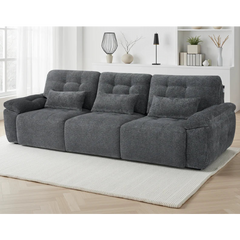 Dallas Electric Sofa Bed 3 Seater In Grey