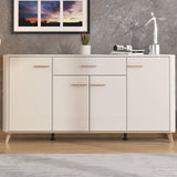 Dariqon 4 Door 1 Drawer Sideboard In Cashmere And Oak Effect