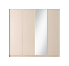 Dast Hinged Door Wooden Wardrobe 223cm in Beige