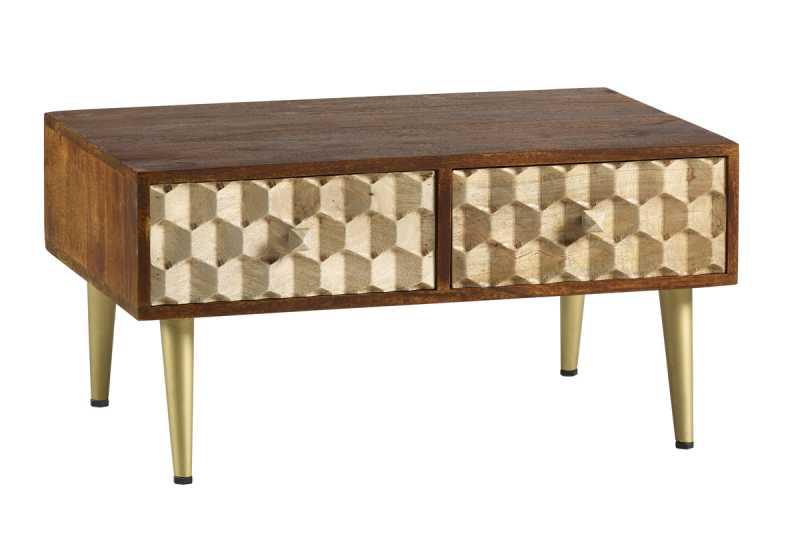 Edison Coffee Table With 2 Drawers