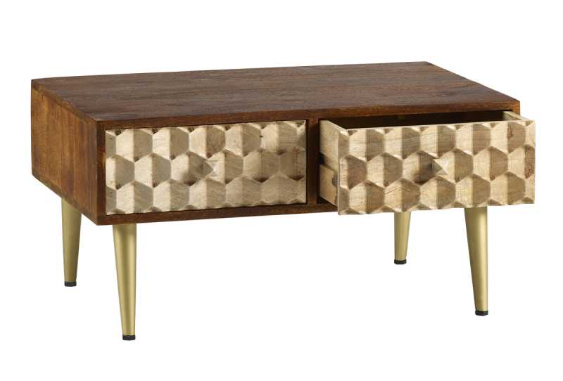 Edison Coffee Table With 2 Drawers