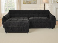 Florida Universal Corner Sofa Bed With Storage In Black
