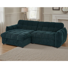 Florida Universal Corner Sofa Bed With Storage In Teal