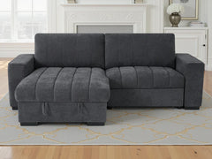 Franklin Grey Universal Corner Sofa Bed with Storage & USB