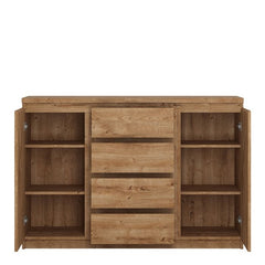 Fribo 2 door 4 drawer sideboard in Oak - Furniture One Shop