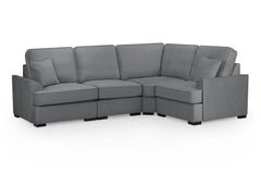 Funk Universal Corner Sofa In Grey Fabric