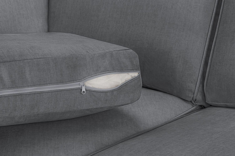 Funk Universal Corner Sofa In Grey Fabric