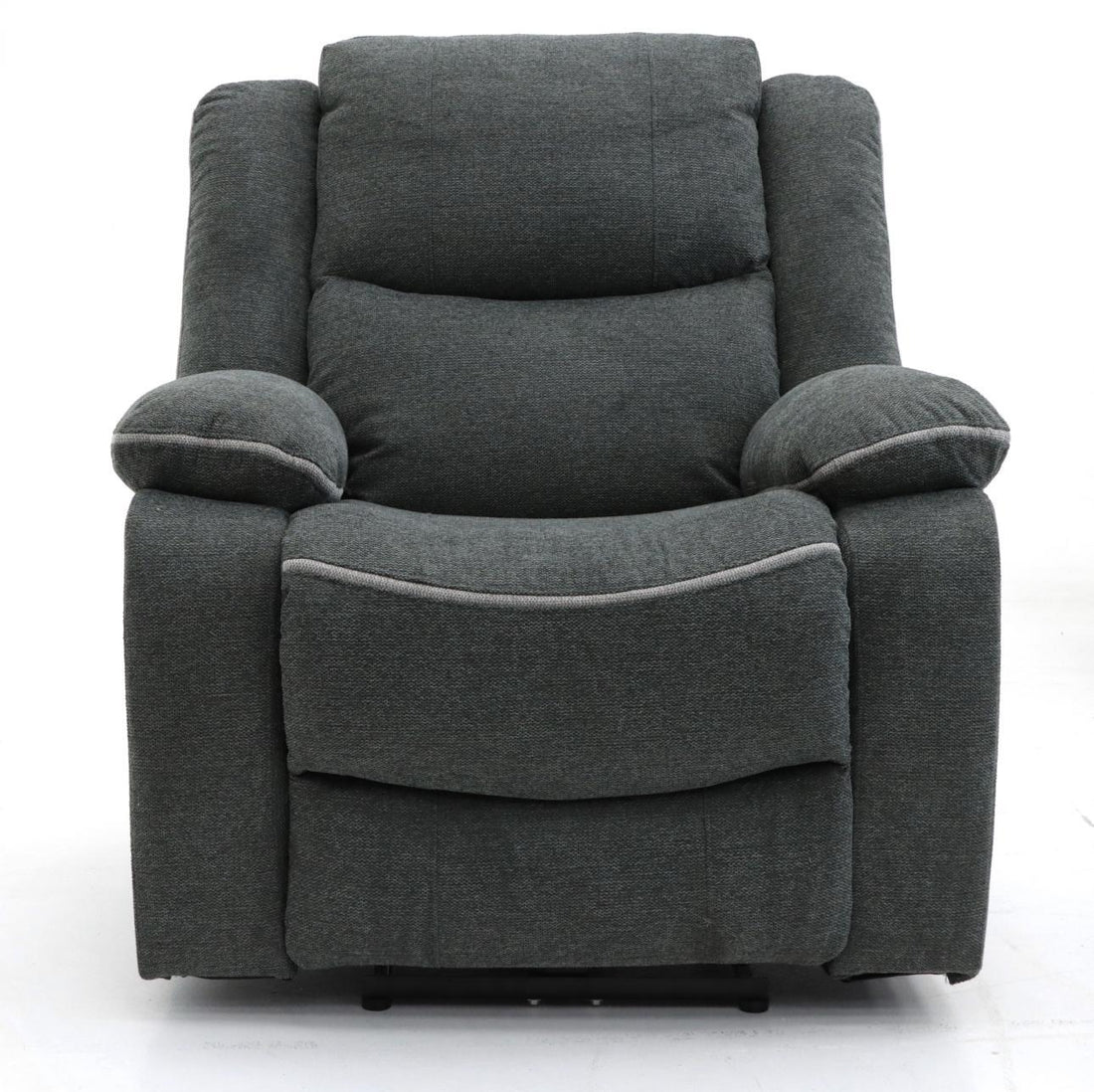 Harald Fabric Electric Recliner Arm Chair In Grey
