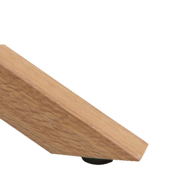 Heaven Round Coffee Table with Smoked Glass Top and Oak Legs - UK
