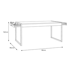 High Rock Dining Table in Riviera Oak - Furniture One Shop