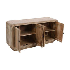 Hudson Carved Mango Wood 4 Doors Large Sideboard - Furniture One Shop