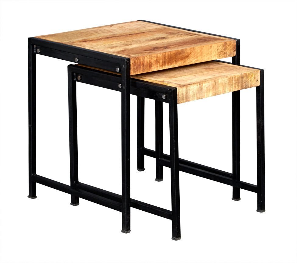 Cosmo Industrial Nest Of 2 Tables - Furniture One Shop