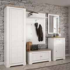 Illopa Mirror in Oak Nelson/Snowy Oak - Furniture One Shop