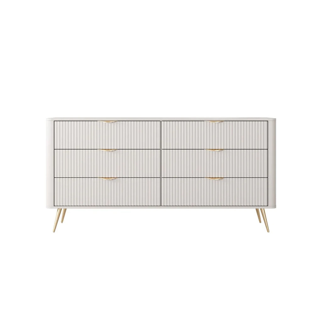 Lante 6 Drawers Chest Of Drawers in Beige - 163cm