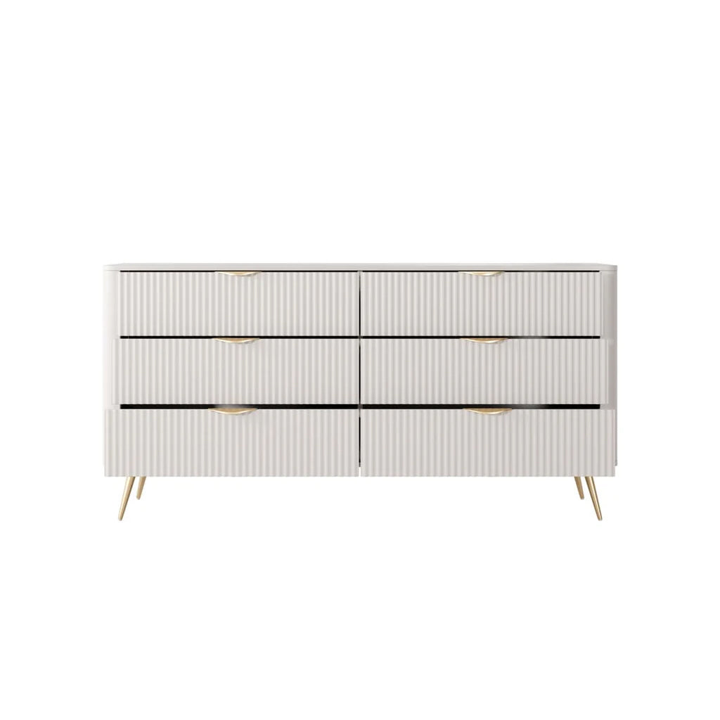 Lante 6 Drawers Chest Of Drawers in Beige - 163cm