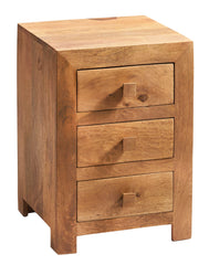Toko Light Mango 3 Drawer Bedside - UK - Furniture One Shop