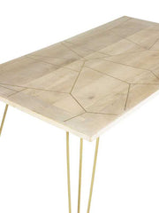 Light Gold Dining Table - Furniture One Shop