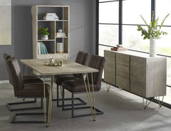 Light Gold Dining Table - Furniture One Shop