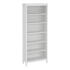 Madrid Bookcase in White - Furniture One Shop