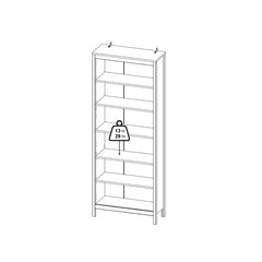 Madrid Bookcase in White - Furniture One Shop
