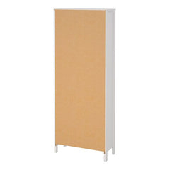 Madrid Bookcase in White - Furniture One Shop