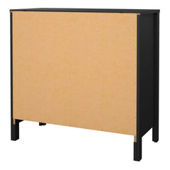 Madrid Chest 3 drawers in Matt Black - Furniture One Shop