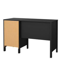 Madrid Desk 3 drawers Matt Black - Furniture One Shop