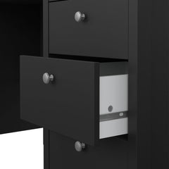 Madrid Desk 3 drawers Matt Black - Furniture One Shop