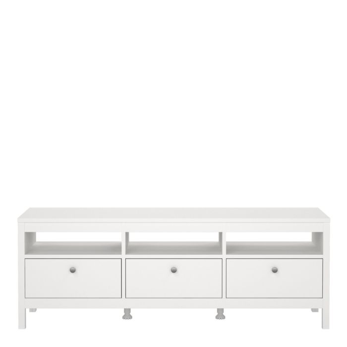 Madrid Tv-unit 3 drawers in White