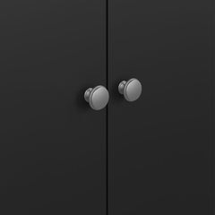 Madrid Wardrobe with 2 Doors in Matt Black - Furniture One Shop