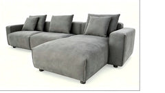 Malibu Universal L-shape Corner Sofa In Grey