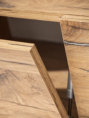 Marino Wooden Entertainment Unit in Navy & Oak Flagstaff - Furniture One Shop