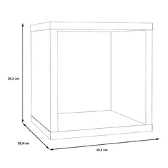 Mauro Small Bookcase in Artisan Oak - Furniture One Shop