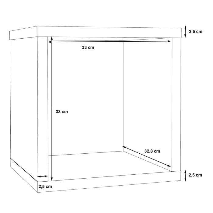 Mauro Small Bookcase in Matt Black