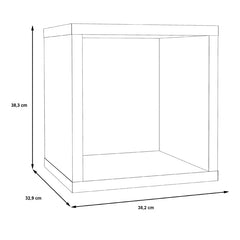 Mauro Small Bookcase in Matt White - Furniture One Shop