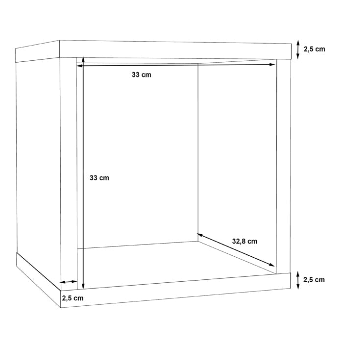 Mauro Small Bookcase in Matt White