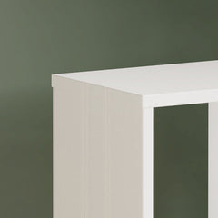 Mauro Small Bookcase in White High Gloss - Furniture One Shop