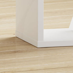 Mauro Small Bookcase in White High Gloss - Furniture One Shop