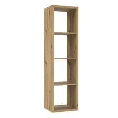 Mauro Tall Narrow Bookcase in Artisan Oak - Furniture One Shop