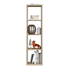 Mauro Tall Narrow Bookcase in Sonoma Oak - Furniture One Shop