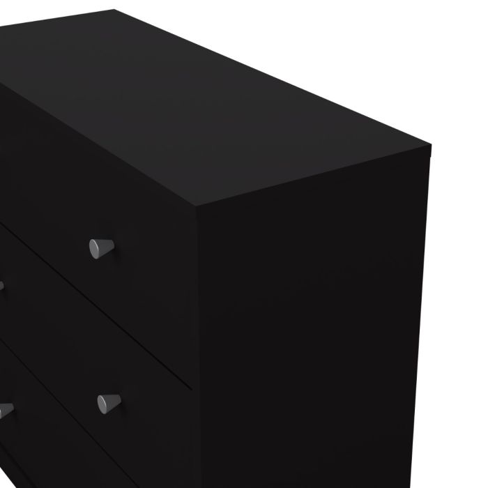 May Chest of 3 Drawers in Black - UK