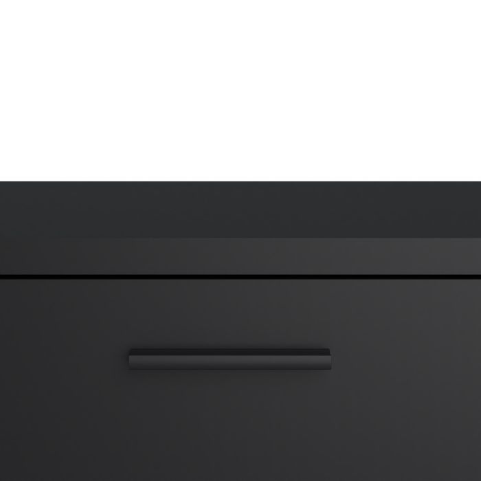 Media TV-unit with 2 doors 1 drawer 147 cm Black - UK