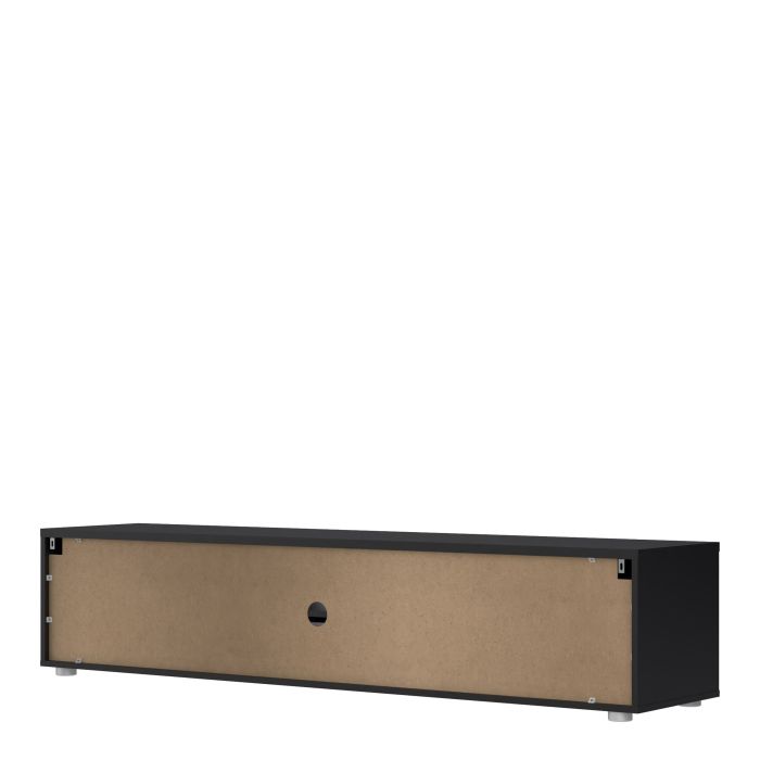 Media TV-unit with 2 doors 1 drawer 177 cm Black - UK