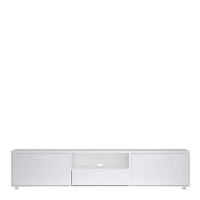 Media TV-unit with 2 doors 1 drawer 177 cm White - UK