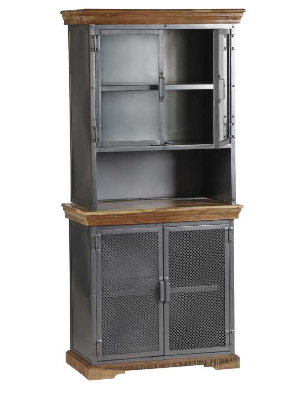 Metropolis Industrial Sideboard Hutch
