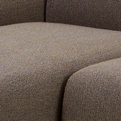 Midfield Fabric Left Hand 3 Seater Corner Sofa In Taupe - Furniture One Shop