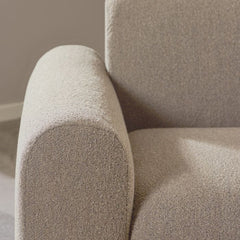 Midfield Fabric Right Hand 3 Seater Corner Sofa In Beige - Furniture One Shop
