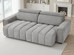 Molly Electric Sofa Bed In Grey Fabric 3 Seater with Power Sliding Seats