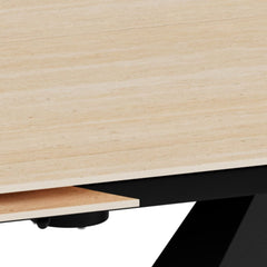 Morelle Oval Extending Dining Table in Sand Ceramic 120–180cm