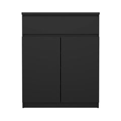 Naia Sideboard with 1 Drawer 2 Doors in Black Matt - UK - Furniture One Shop